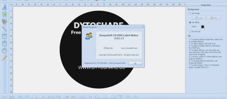 cd dvd label maker ronyasoft